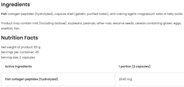 Marine Collagen 2040 90 capsules
