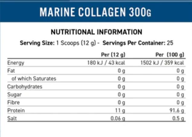 Polvo de colágeno marino - 300 gramos