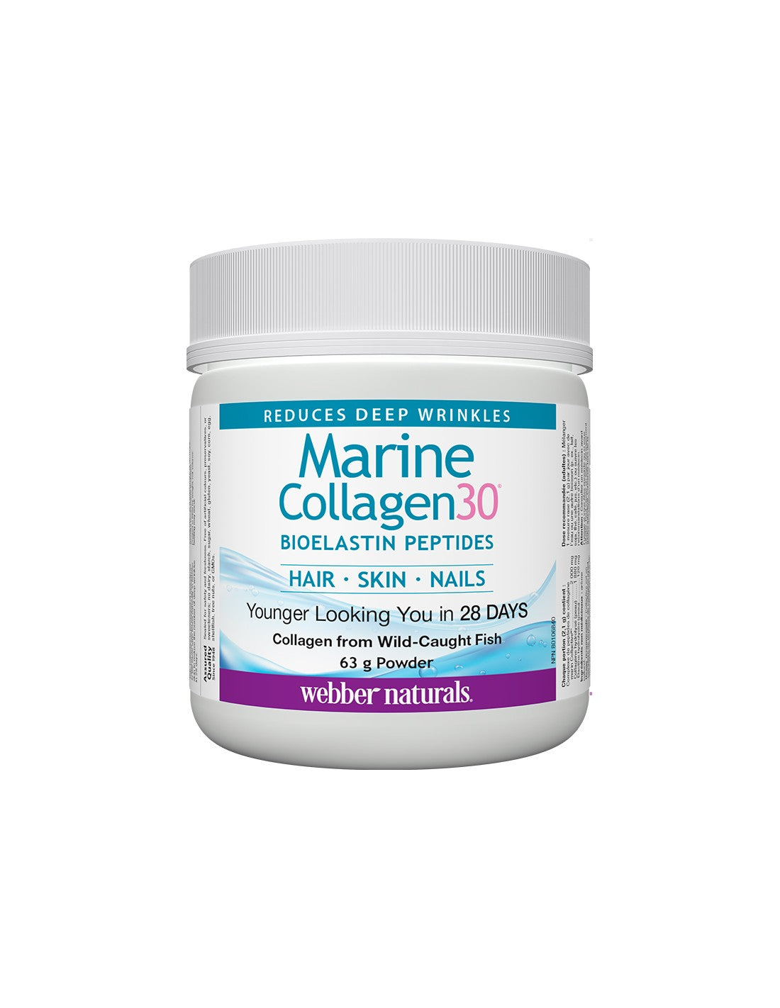 Marine Collagen30® Bioelastin peptides - Marine collagen with bioelastin peptides, 63 g powder