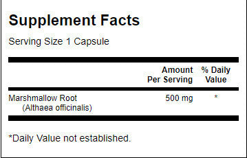 Marshmallow Root 500 mg - 90 capsules