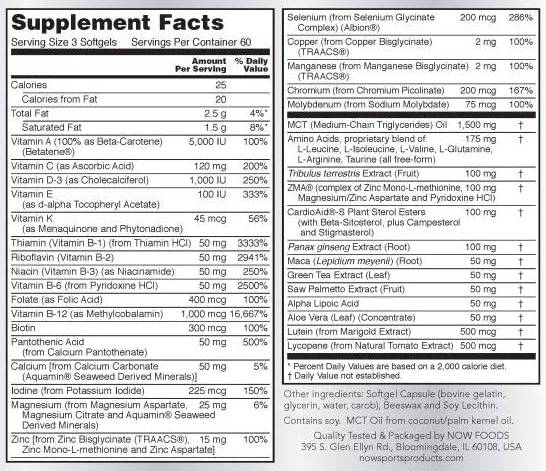 Men's Active Sports Multi - 90 Gel capsules