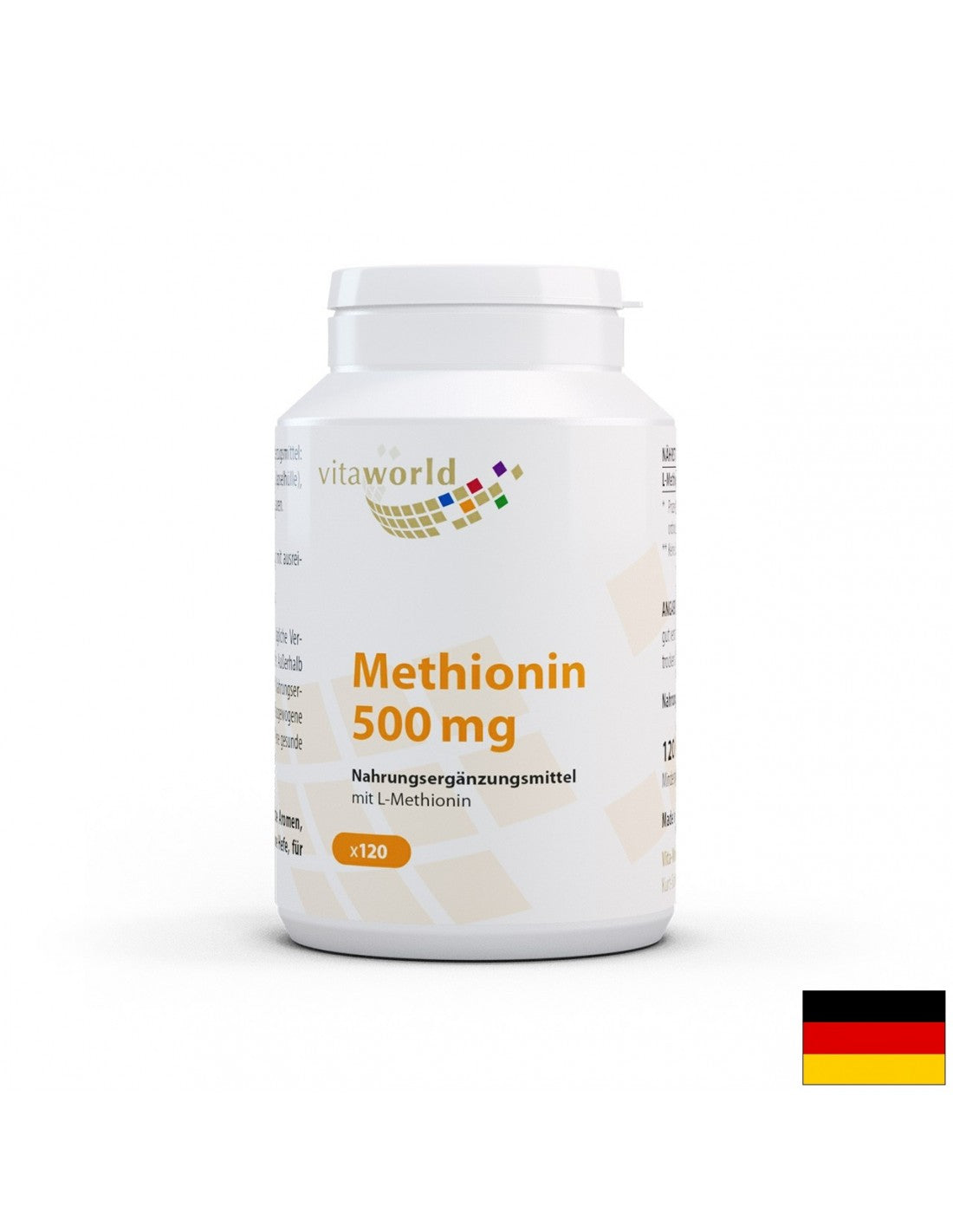 Methionin / Methionin 500 mg, 120 capsules Vita-World