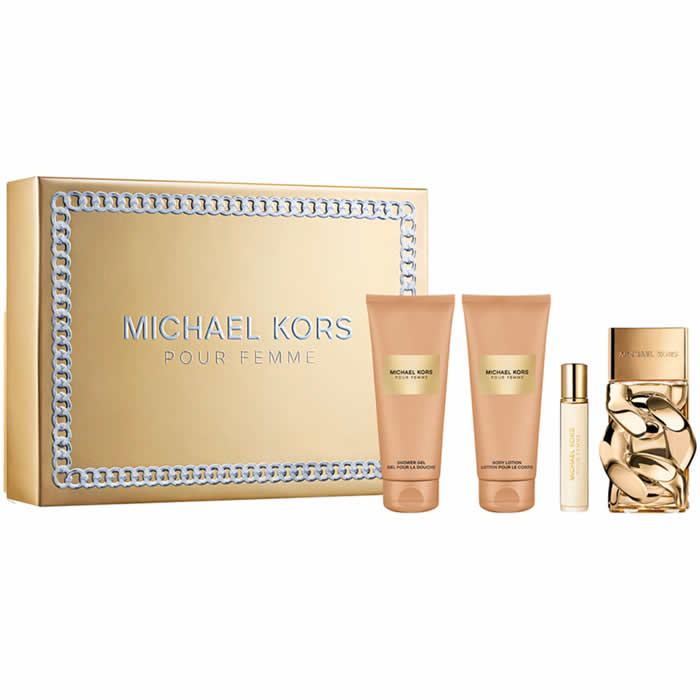 <tc>MICHAEL KORS</tc> Pour Femme Eau De Parfum Spray 100ml Sada 4 kusů
