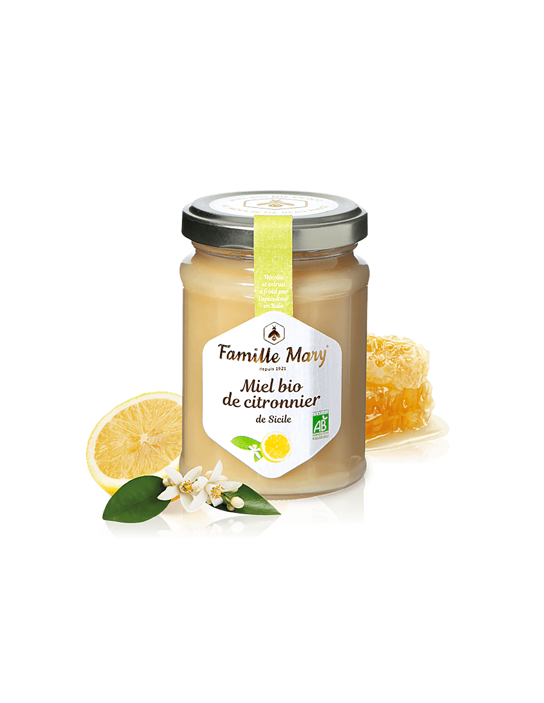 Organinis bičių citrinų medus - Miel Bio de Citronnier de Sicile, 230 g