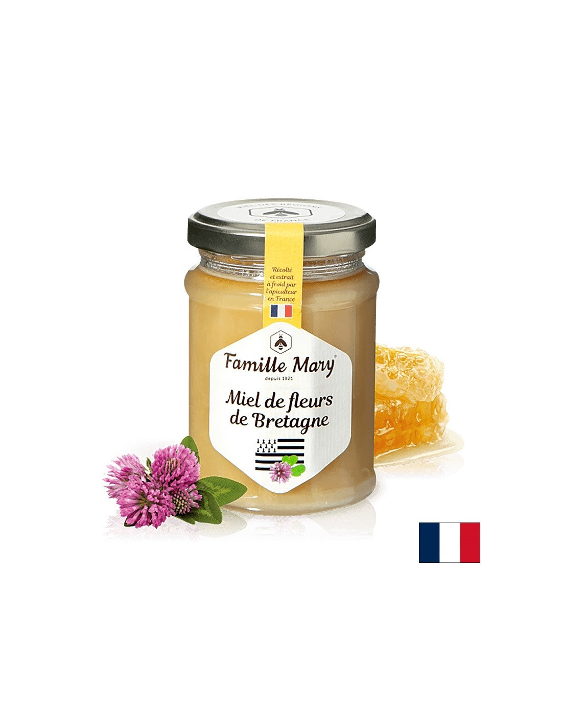 Miel de flores de Brittany, Francia - Miel de Fleurs de Bretagne, 230 G