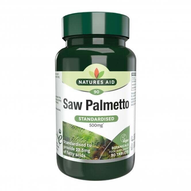 Saw Palmetto 500mg 90 tabs. Natures Aid