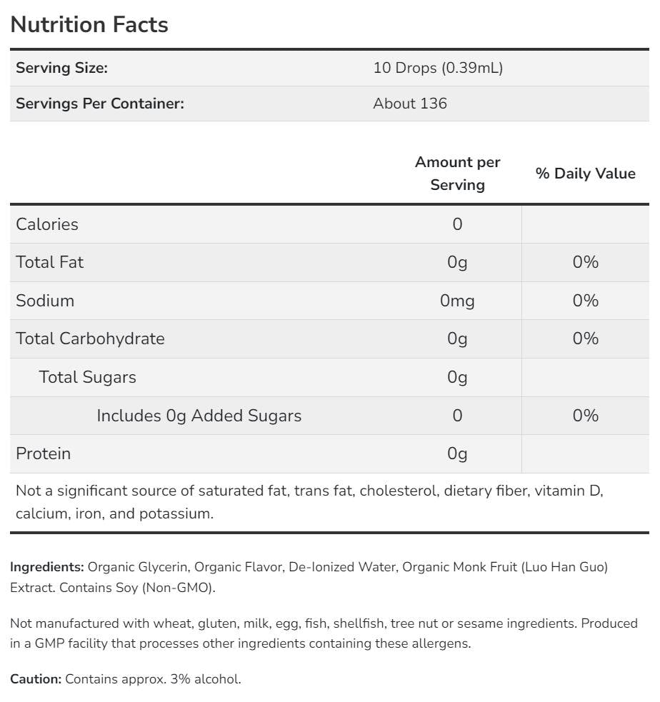 Vienuolio vaisių skystis | Organinis 53 ml