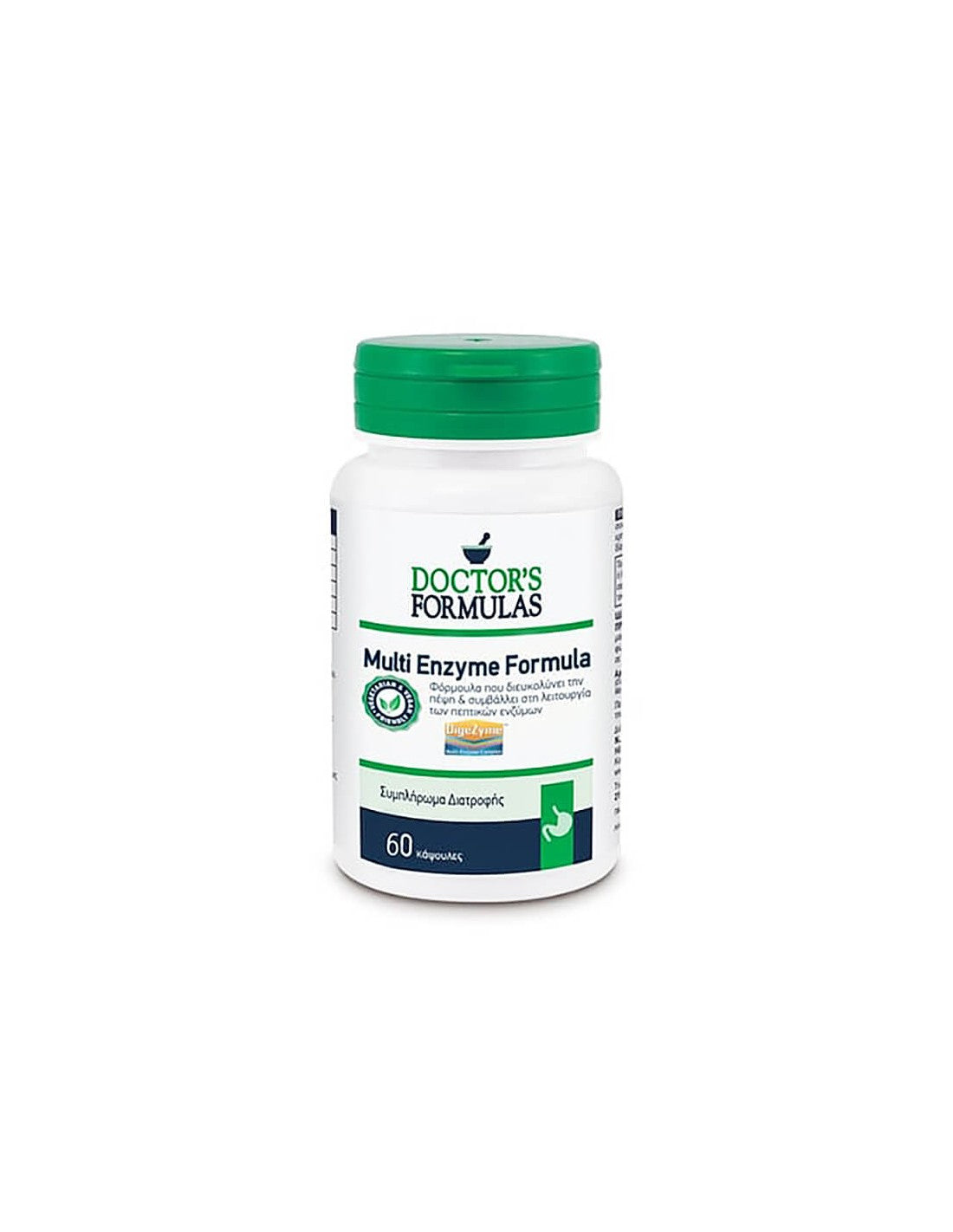 Kelių fermentų formulė / daugialypės fermento formulė, 60 kapsulių gydytojo formulės