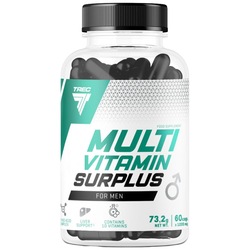 Multi -vitamine -overschot voor mannen - 60 capsules