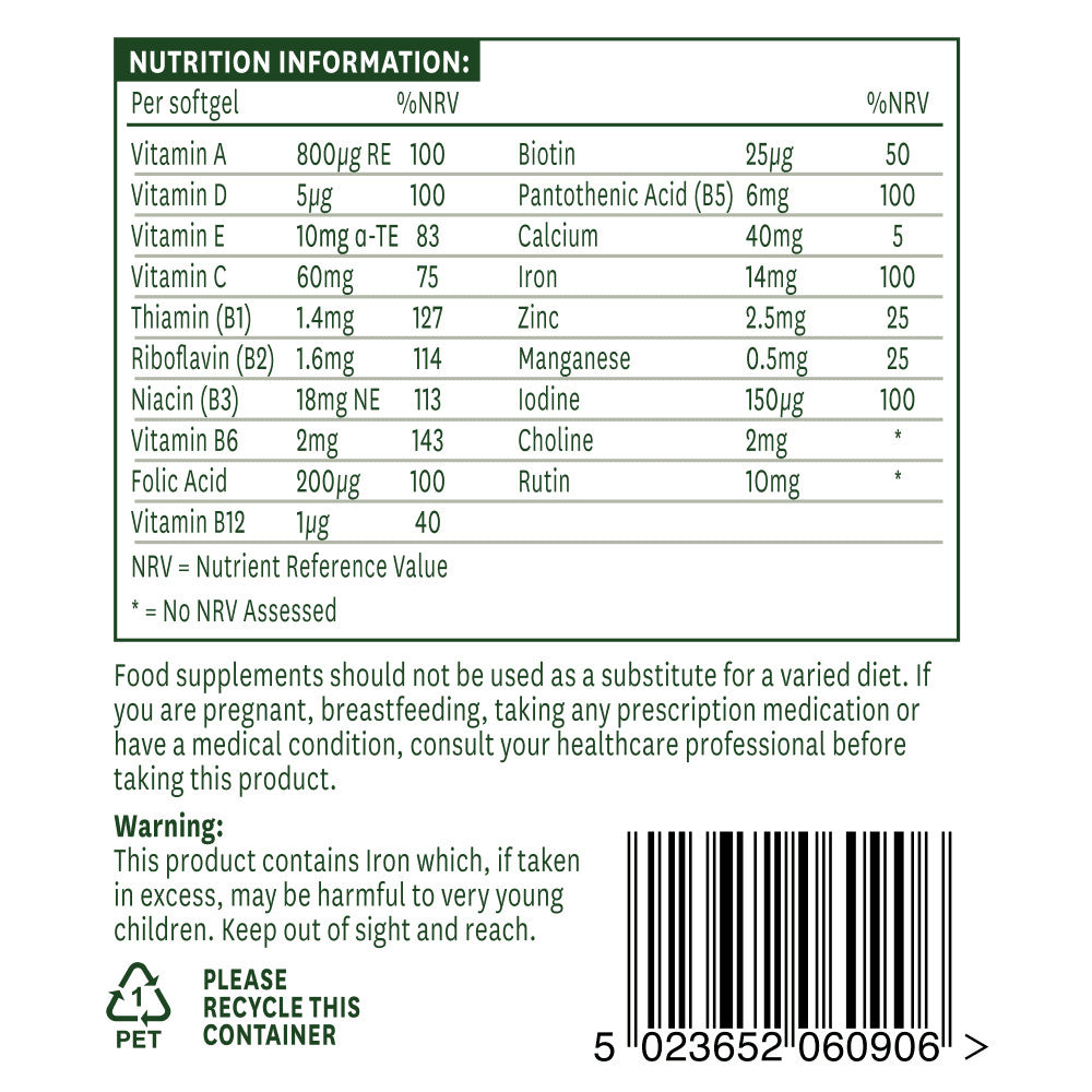 Multi-Vitamins & Minerals (Multi-Vitamins & Minerals) 90 softgels NaturesAid
