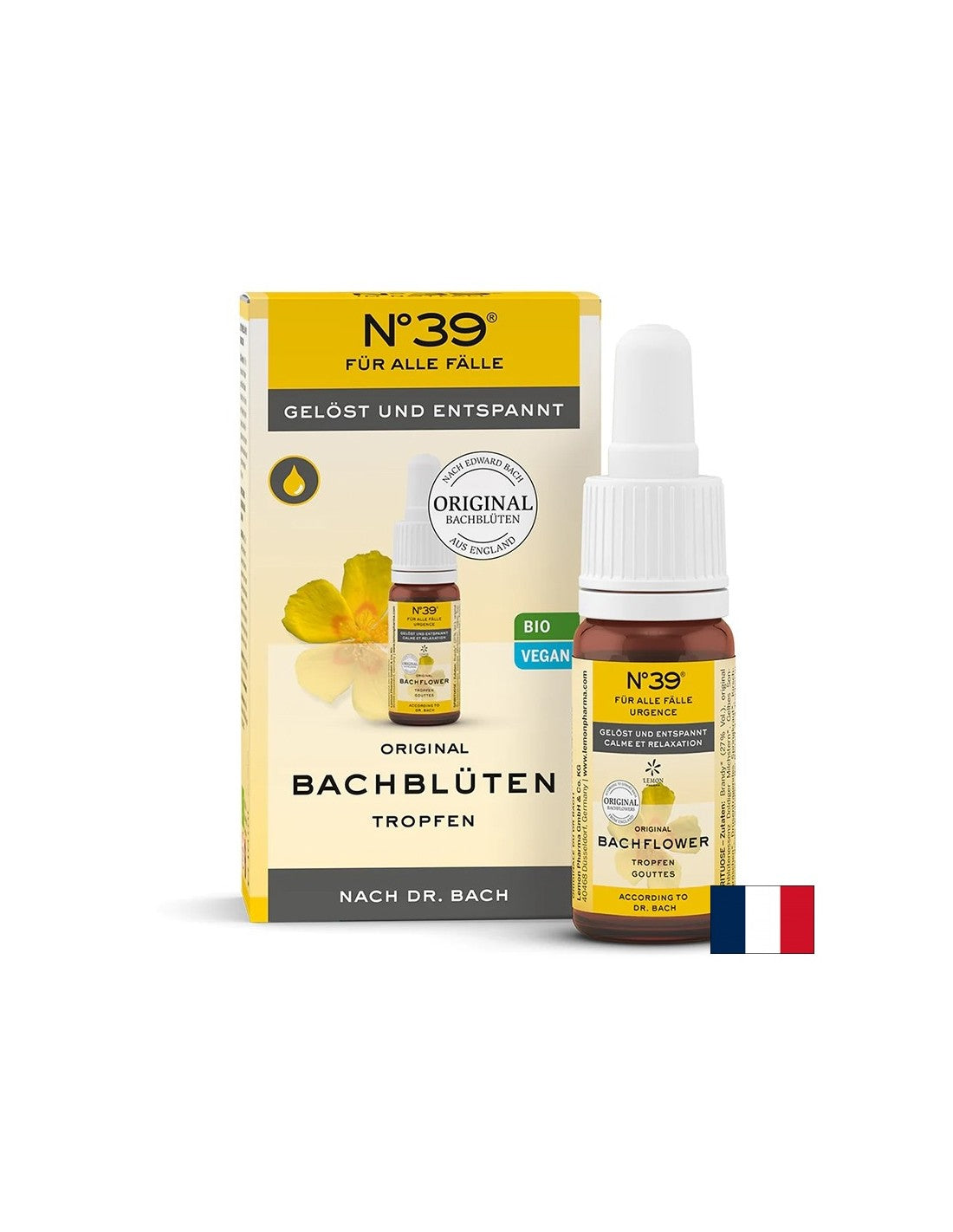 Dr Bach Nr ° 39 lašai - avarinė situacija, 10 ml citrinos vaistinė