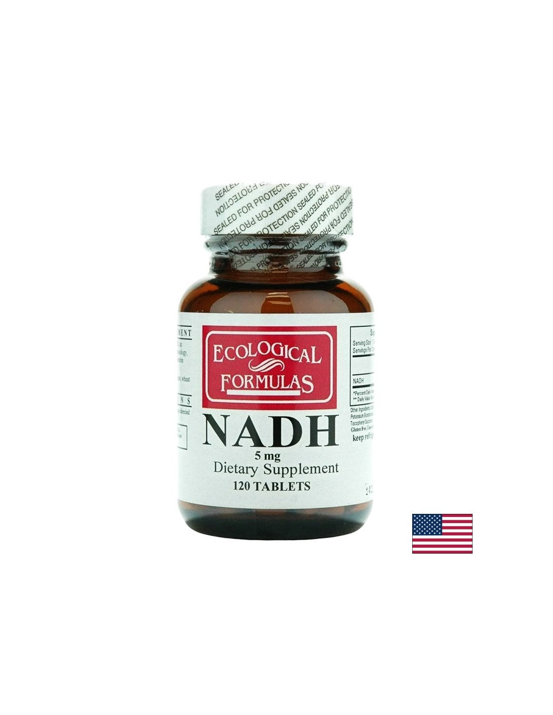 Nicotinamida adenina dinucleótido - NADH - Salud celular, antienses, 120 tabletas