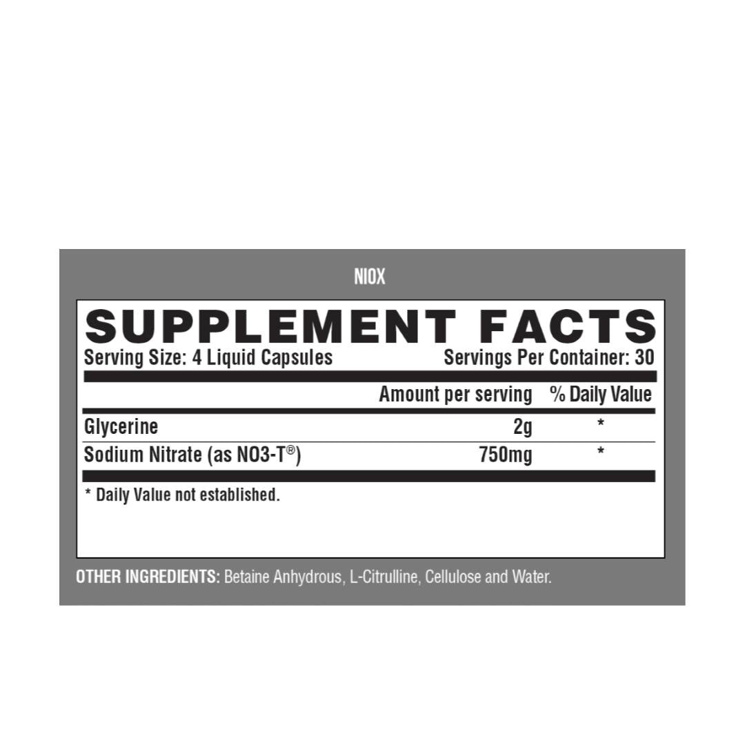 NIOX / Extreme Pumps - 120 Gel capsules