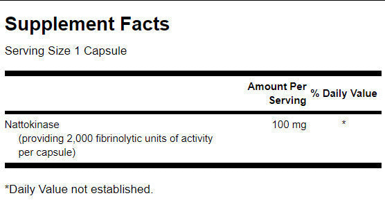 Nattokináza 2 000 fibrinolytických jednotek 100 mg - 30 tobolek
