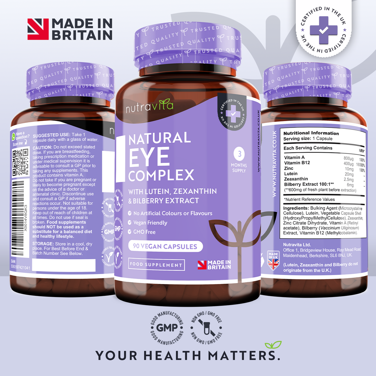 Oční vitamíny/přírodní/- přírodní oční komplex 90 veganských tobolek
