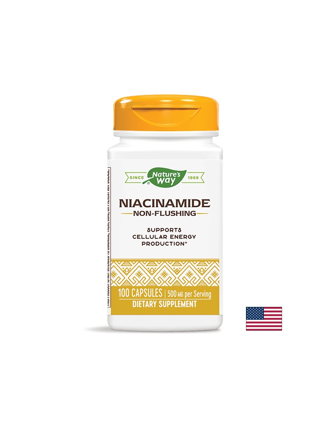 Niacinamidas 500 mg - 100 kapsulių