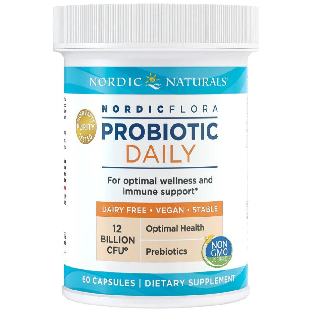 Nordic Flora Probiotic Daily | 12 Billion Active Cells - 60 capsules