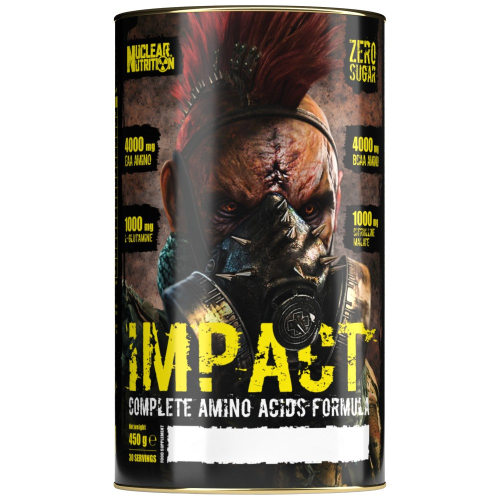 Nuclear Impact | Complete Amino Acids Formula - BCAA, EAA, Glutamine, Citrulline - 450 grams