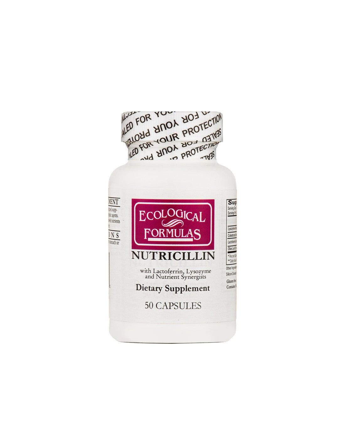 Nutricillin - nutricillin, 50 tobolek ekologických vzorců