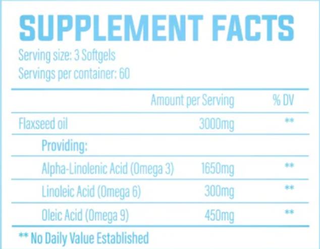 OH-MEGA V | Linaseemneõli 1000 mg - 180 geelkapslit