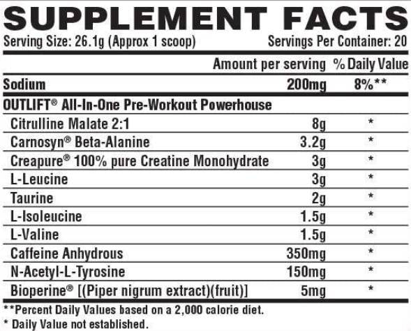 OUTLIFT - 496-510 grams