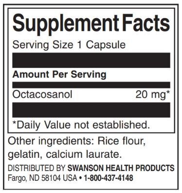 Octaco<tc>san</tc>ol 20 mg | Máxima potencia - 30 cápsulas
