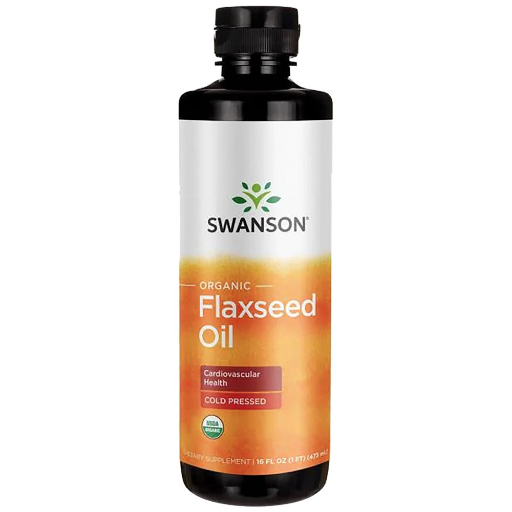 Organic Flaxseed Oil - Cold Pressed - 473 ml