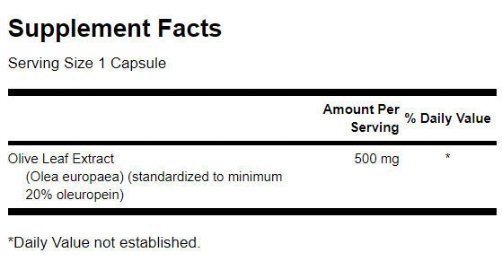 Olijfbladextract 500 mg - 120 capsules