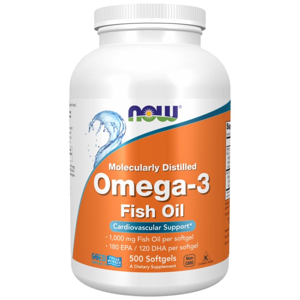 Omega 3 1000 mg / molekularnie destylowane - 500 żelowych kapsułek