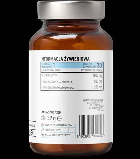 Omega 3 500/250 30 Gel capsules