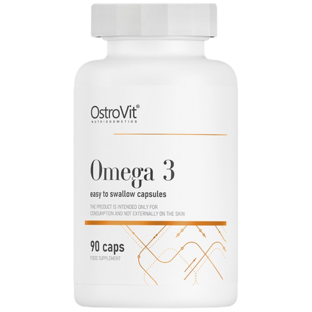 Omega 3 500mg | Lengva nuryti 90 gelio kapsules