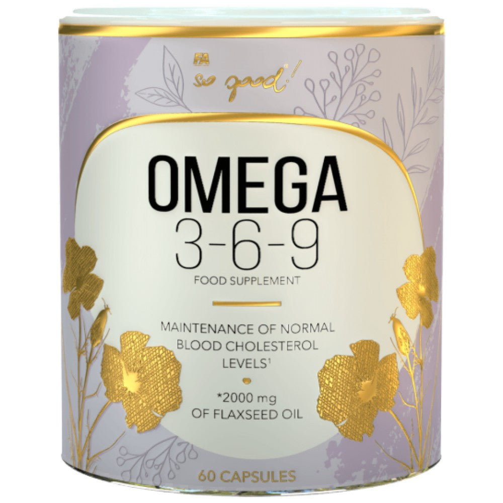 Omega 3-6-9 Flax Oil 1000 mg | So Good! Series - 60 Softgels