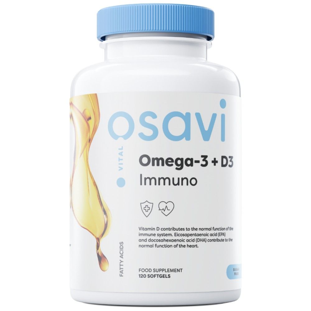 Omega -3 + d3 inmuno - 60 cápsulas de gel