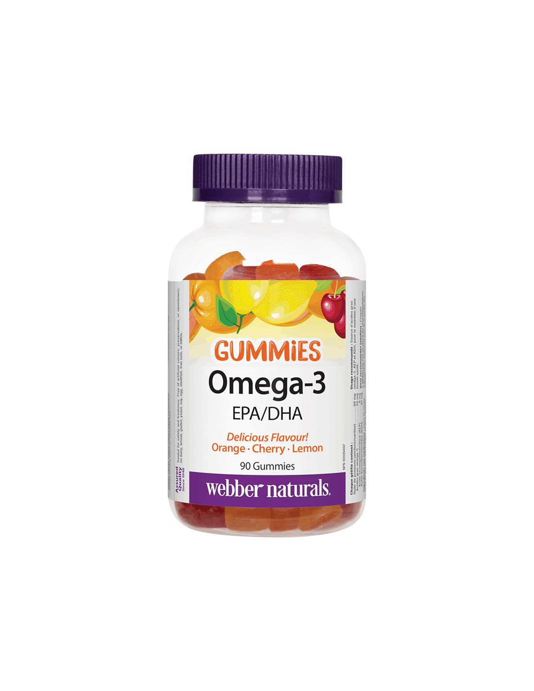 „Omega-3“ gumeliai/ omega-3 x 90 želė skonio apelsinų, vyšnių ir citrinų skonio tabletės