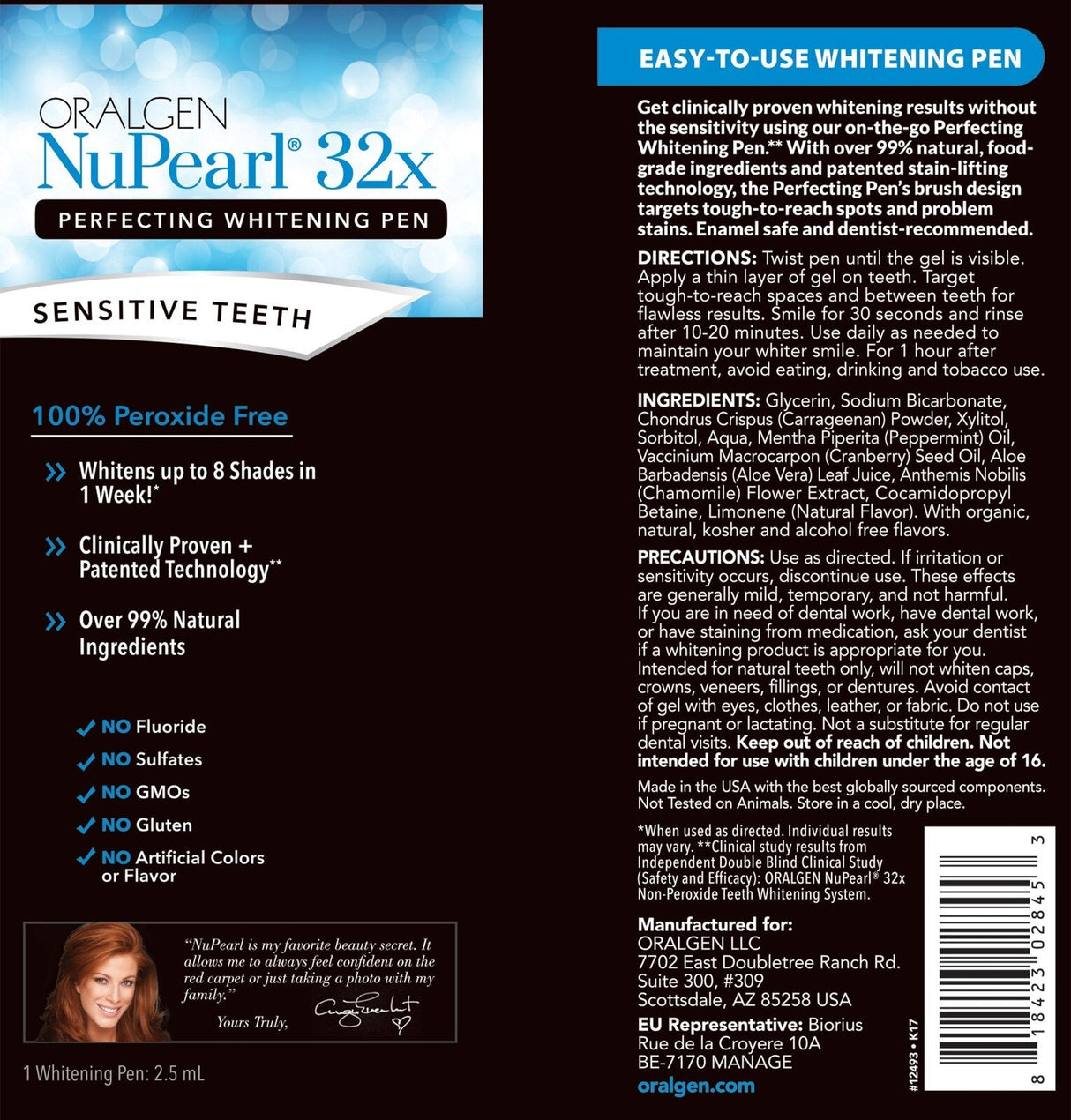 <tc>Oralgen</tc> NuPearl 32x Advanced Teeth Whitening System - Systém bělení zubů