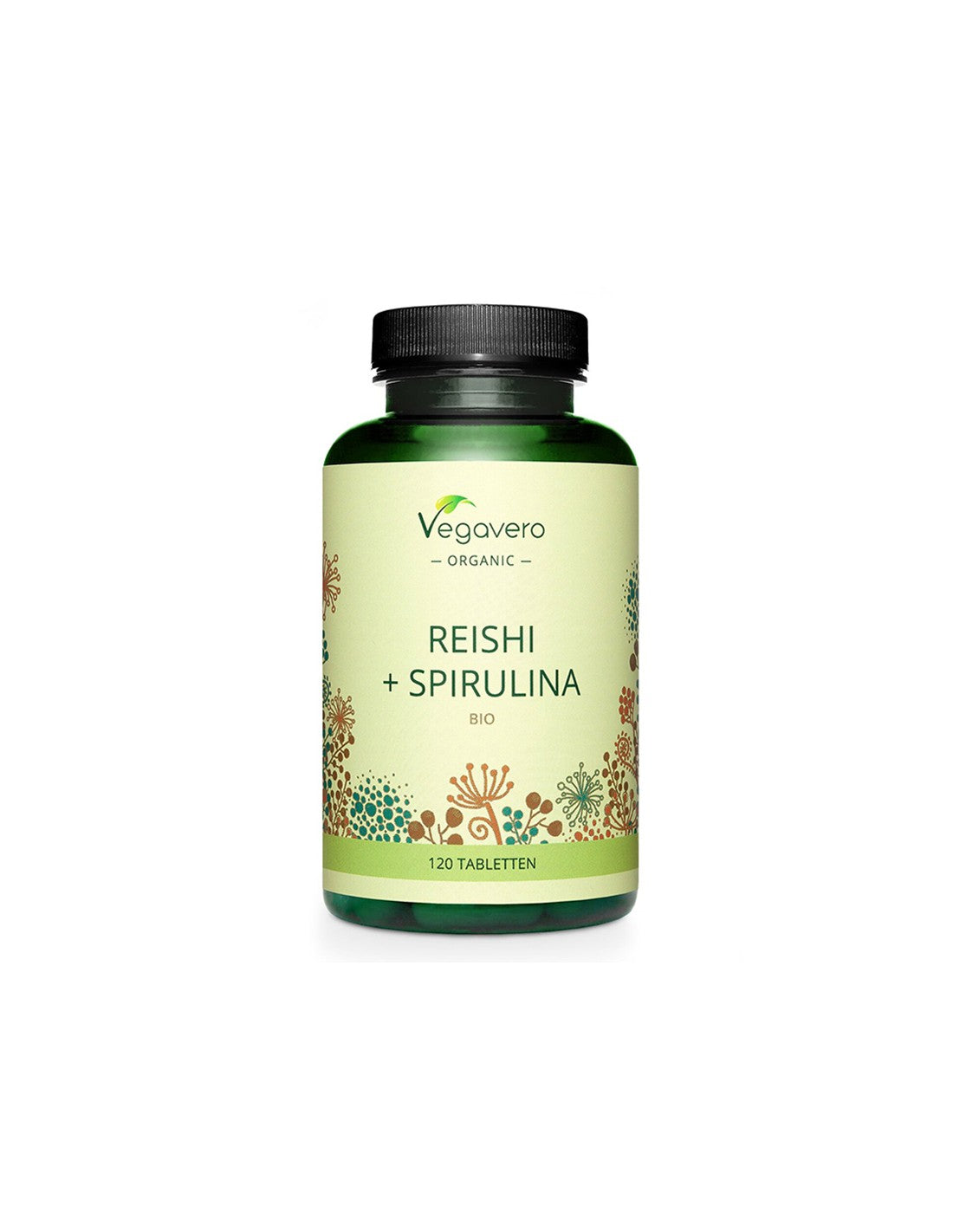 Immunitéit an de Metabolismus - Organesch Reishi + Spirulina Bio, 120 Pëllen