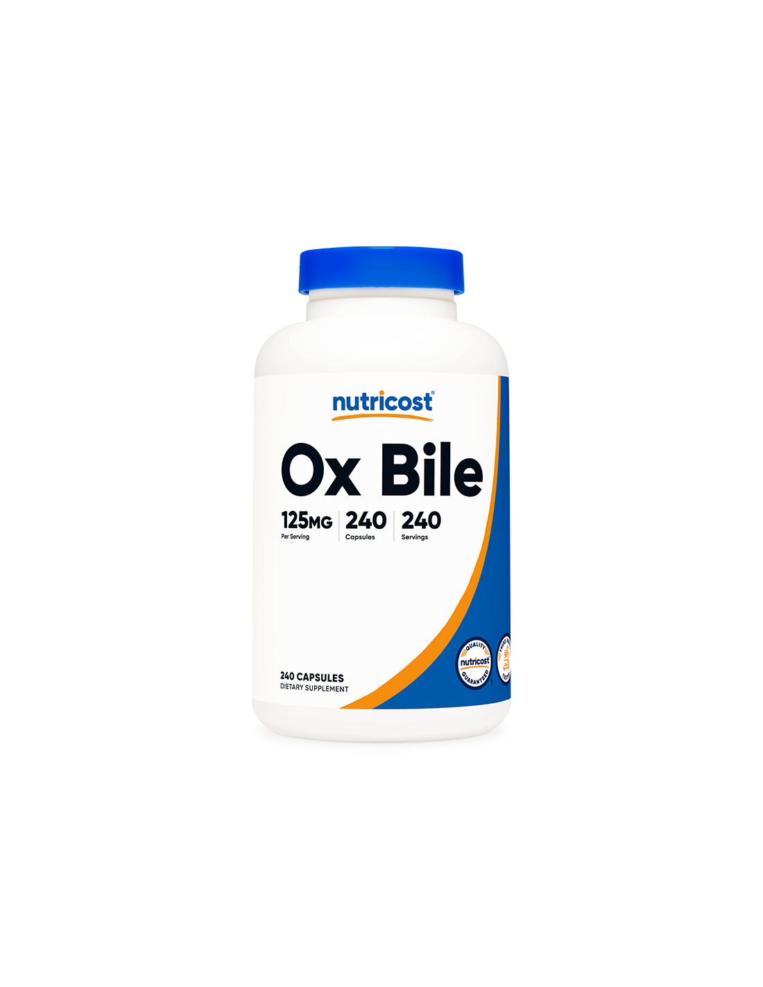 Trawienie - Żółć wołowa (Ox Bile), 240 <tc>Nutricost</tc> kapsułki