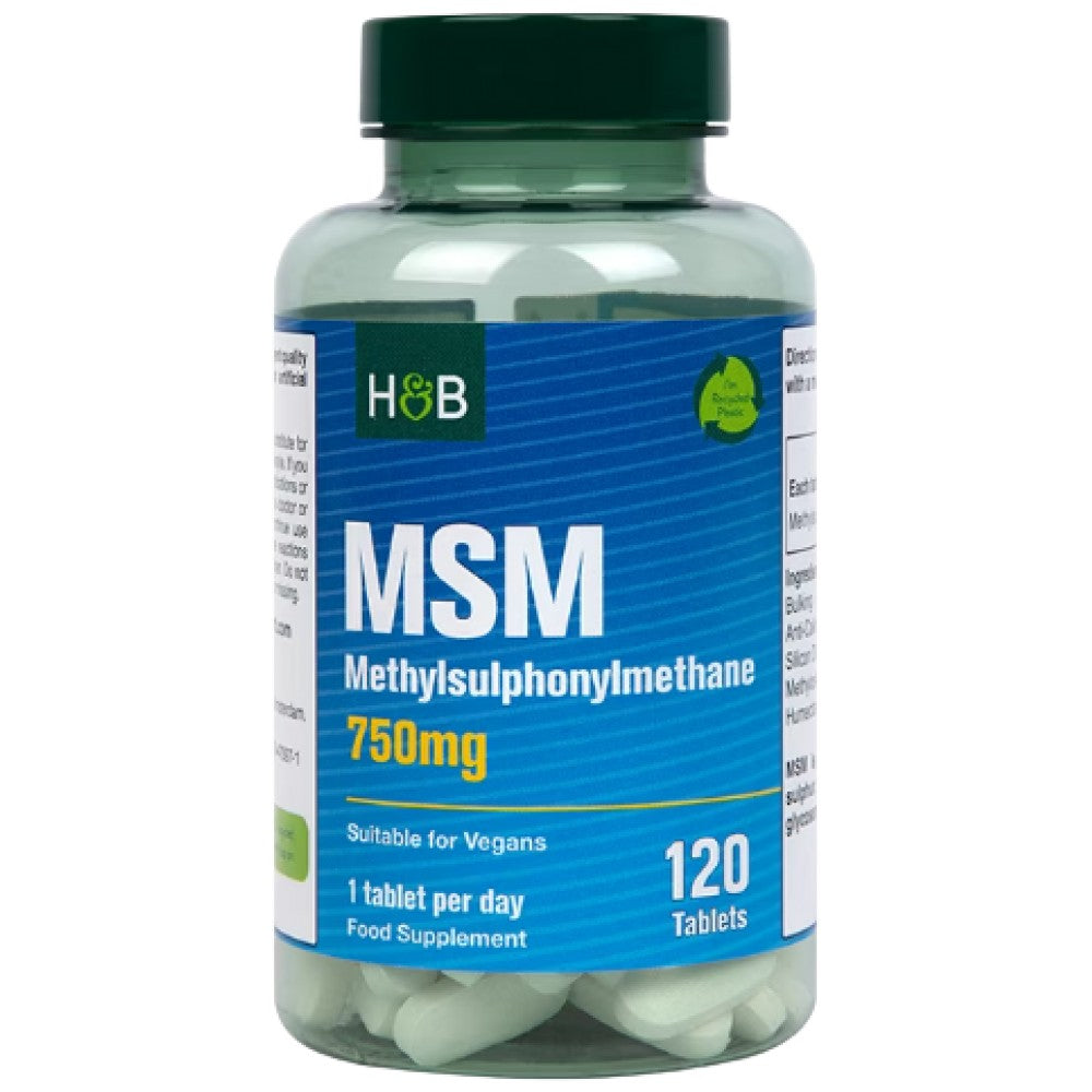 MSM / Methylsulphonylmethane 750 mg - 120 Tablets