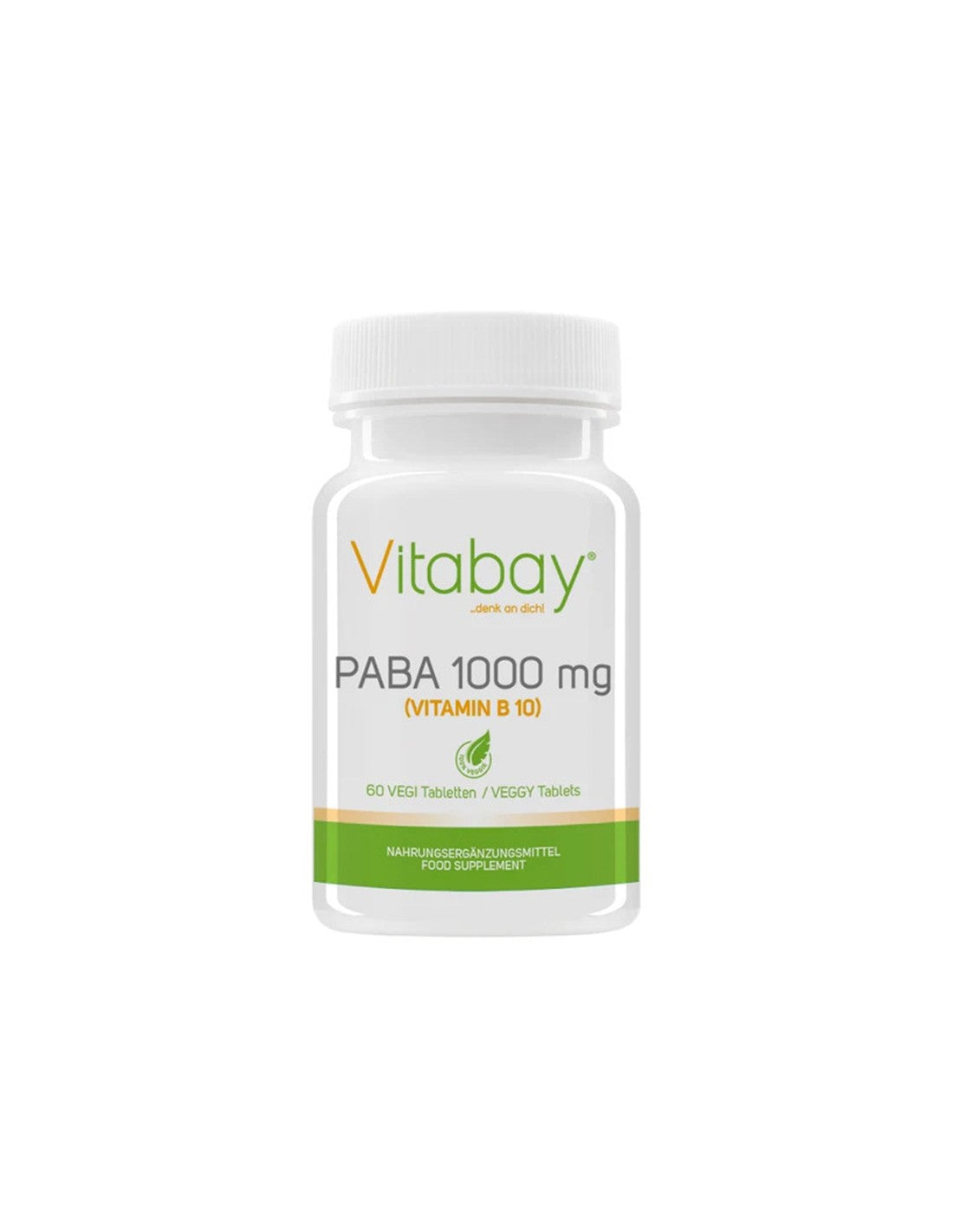 PABA (Vitamin B10) - Paraaminobenzoic acid, 1000 mg x 60 tablets