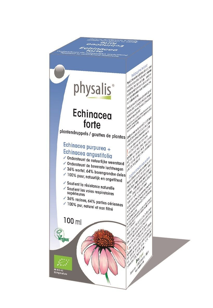 Echinacea Forte drops Bio (herbal tincture) - PHYSALIS