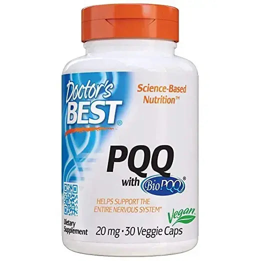 PQQ, antioxidační vlastnosti, podporuje nervový systém, 20 mg, 30 kapslí, <tc>Doctor's Best</tc>