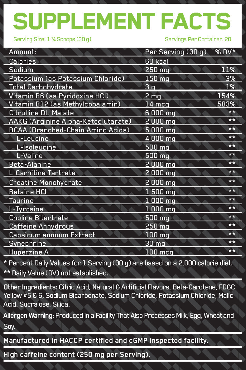 Prefacción previa - Pre -entrenamiento - 0.600 kg