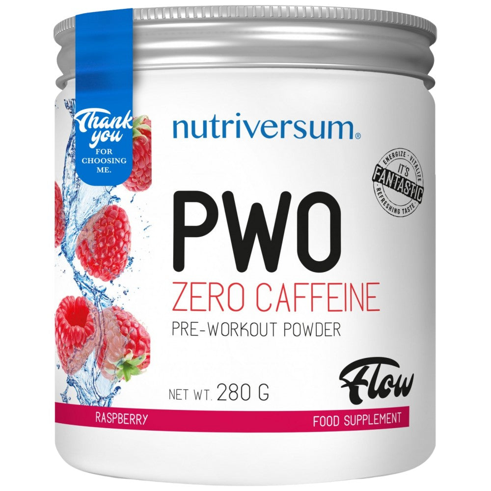 PWO Zero Cofeine | Bez stymulki proszek przed treningiem-280 gramów
