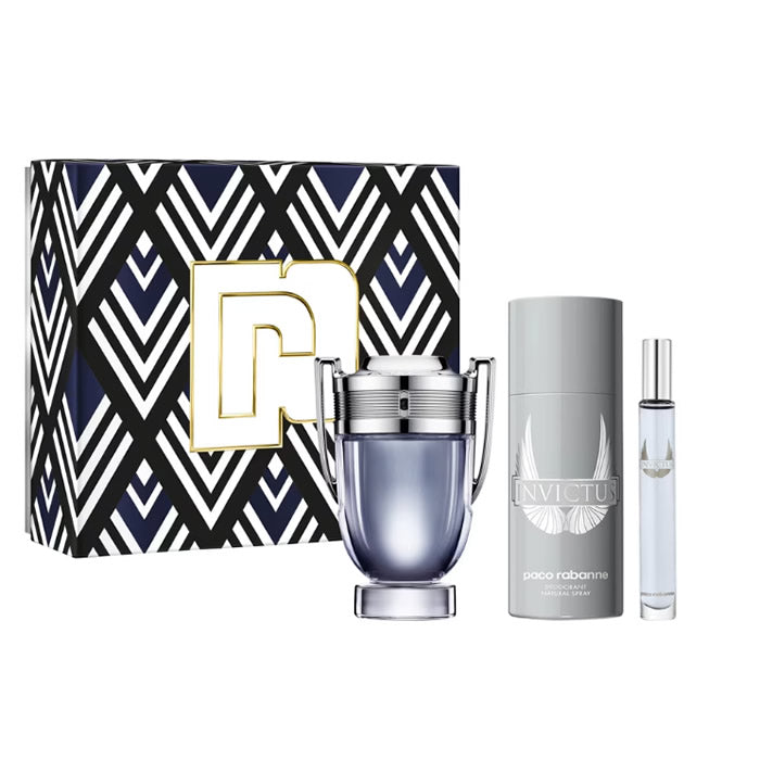 <tc>PACO RABANNE</tc> Invictus Eau de Toilette Spray 100 ml Set de 3 piezas