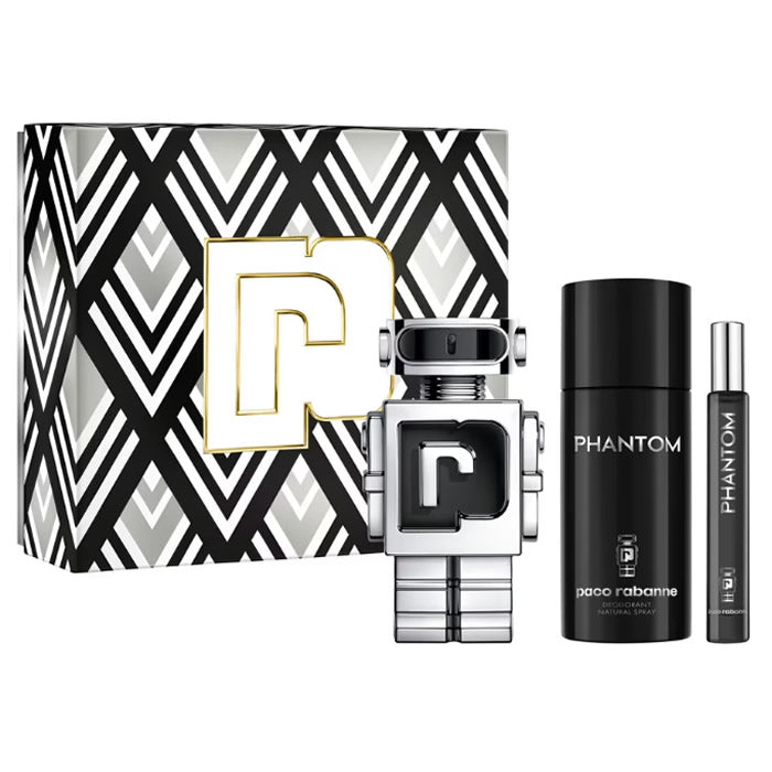 <tc>PACO RABANNE</tc> Phantom Eau de Toilette Spray 100ml Set 3 Piezas