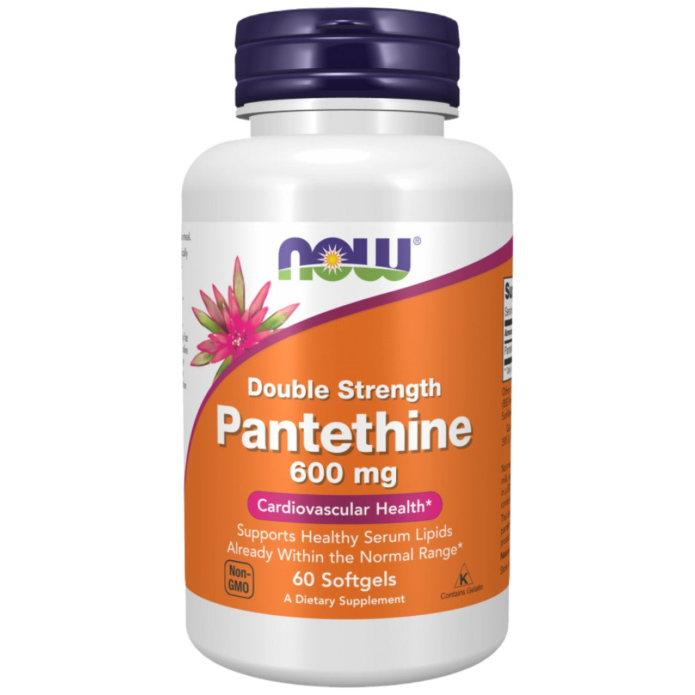 Pantetina 600 mg | Doble resistencia: 60 cápsulas de gel