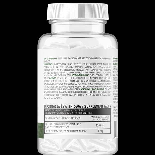 Piperine 95 Vege | 10 mg 100 capsules