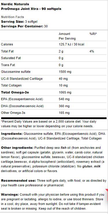 ProOmega Joint Xtra - 90 Gel Capsules