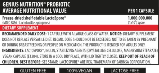 Probiotic - 60 capsules
