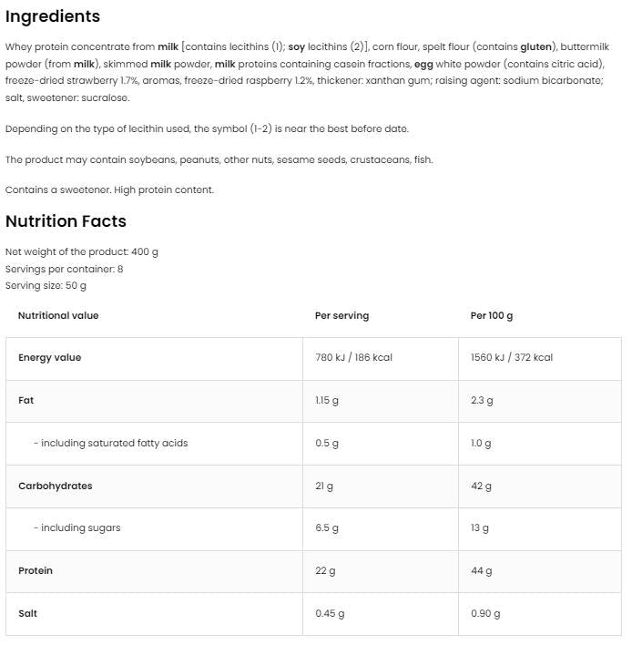 Protein Pancakes 400 grams